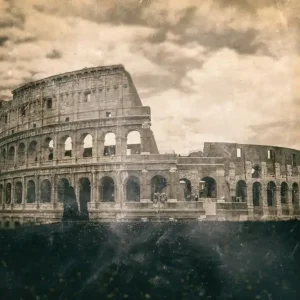 Erbjudandepris Vintage aged print effect of the Colosseum Rome