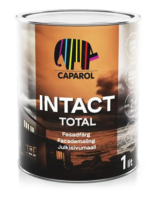 Extra rabatt Fasadfärg Intact Total 1 L Vit-Bas