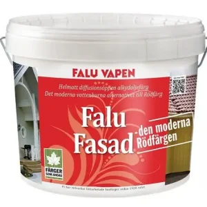 Falu Vapen Fasadfärg Svart 4L Erbjudandepris