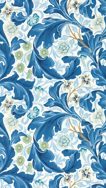 Köp online Morris & Co - Leicester Paradise Blue Bedford Park Wallpapers