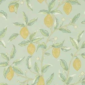 Begränsat antal Morris & Co - Lemon Tree Sage Melsetter Wallpapers