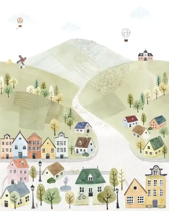 Nyhet Casadeco - Welcome To The Village Mu Once Upon A Time 2